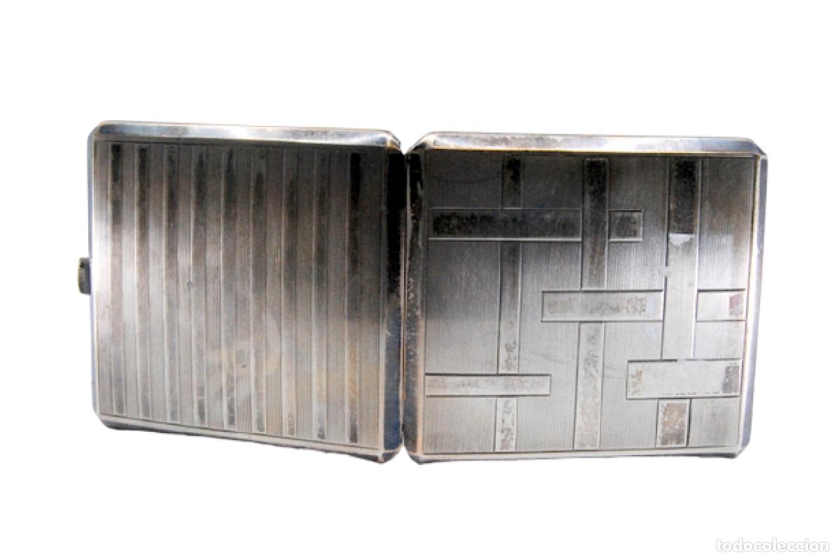 Antig&uuml;edades: Caja de cigarrillos, en plata - Foto 1