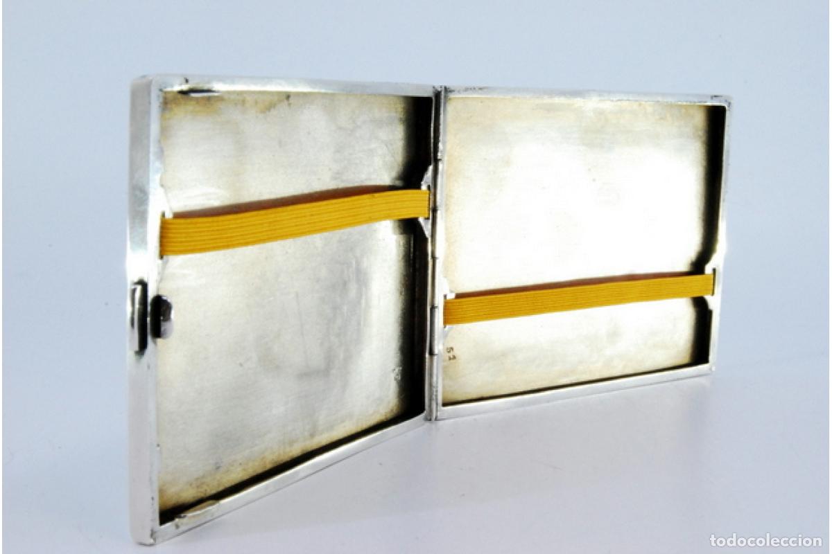 Antig&uuml;edades: Caja de cigarrillos, en plata - Foto 2
