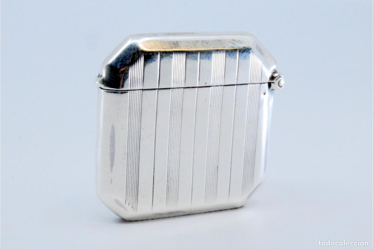Antig&uuml;edades: Caja de cerillas de plata - Foto 2