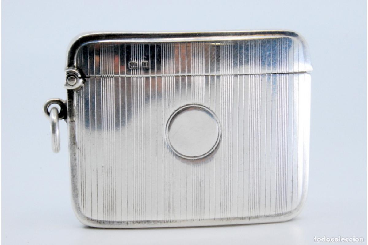 Antig&uuml;edades: Caja de cerillas de plata - Foto 2