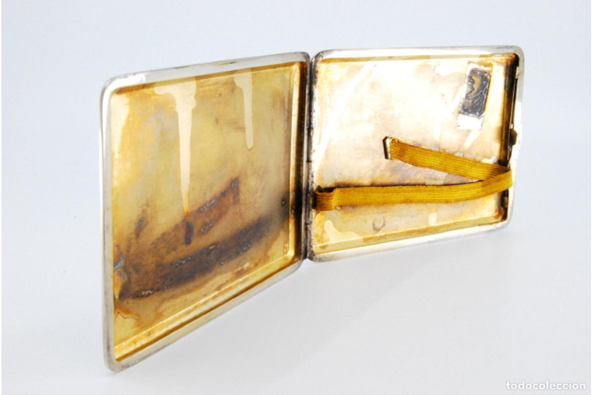 Antig&uuml;edades: Caja de cigarrillos, en plata - Foto 3