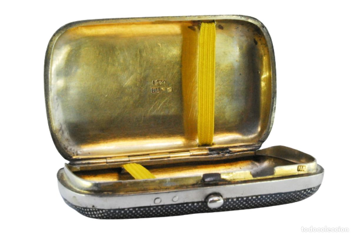 Antig&uuml;edades: Caja de cigarrillos, en plata - Foto 1