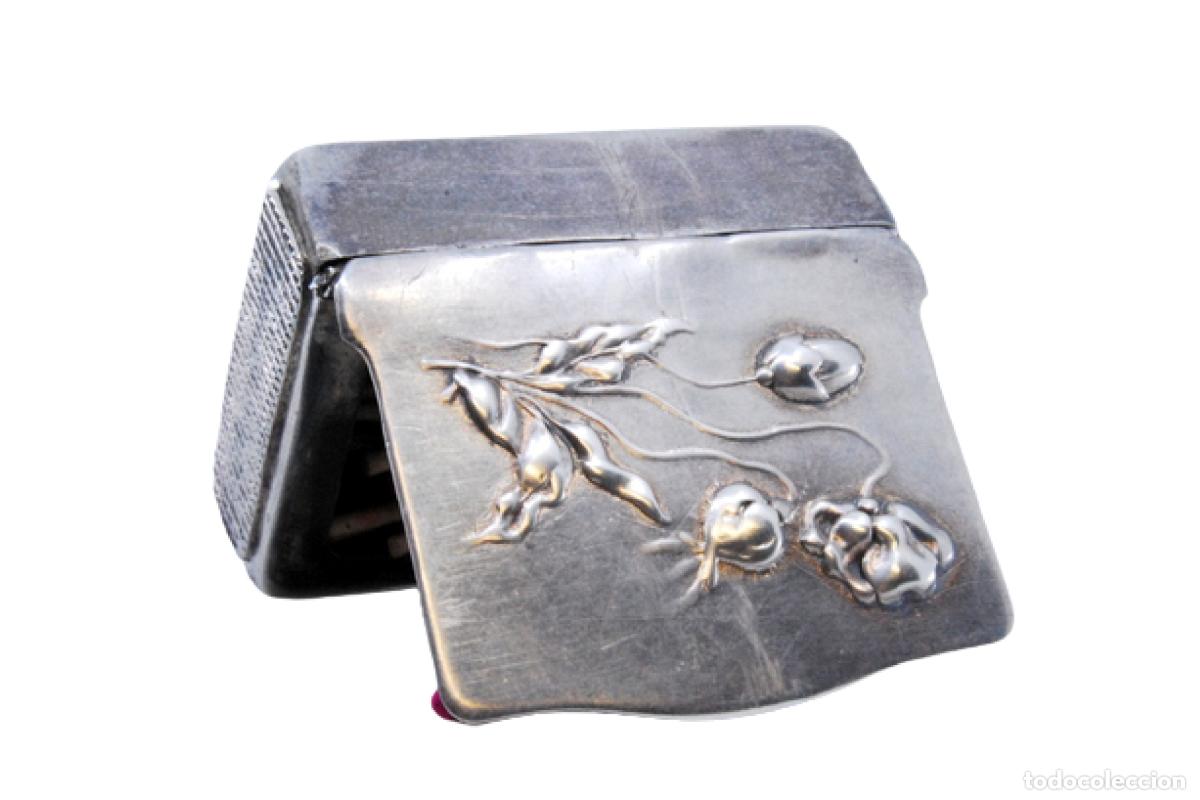 Antig&uuml;edades: Caja de cerillas de plata - Foto 1