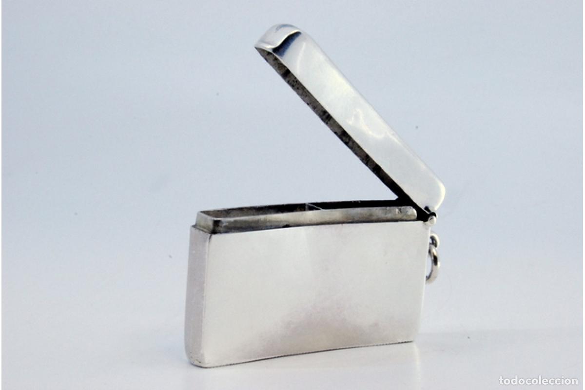 Antig&uuml;edades: Caja de cerillas de plata - Foto 4