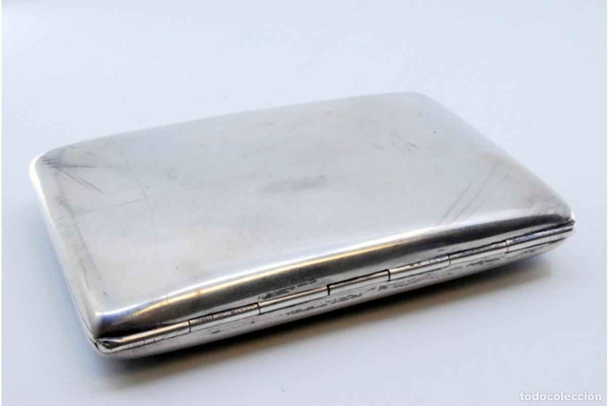 Antig&uuml;edades: Caja de cigarrillos, en plata - Foto 3