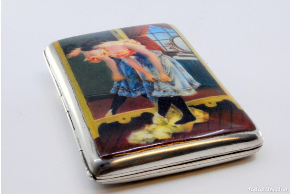 Antig&uuml;edades: Caja de cigarrillos, en plata - Foto 4