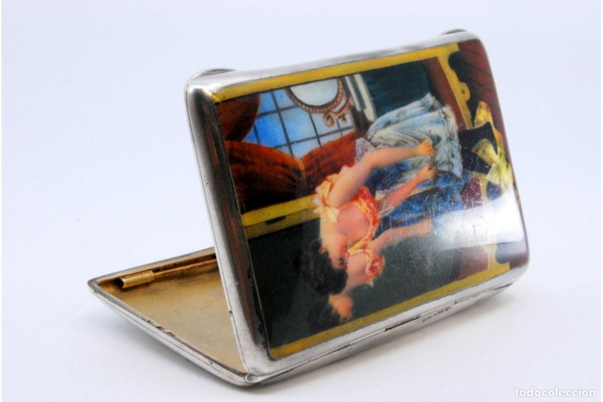 Antig&uuml;edades: Caja de cigarrillos, en plata - Foto 8