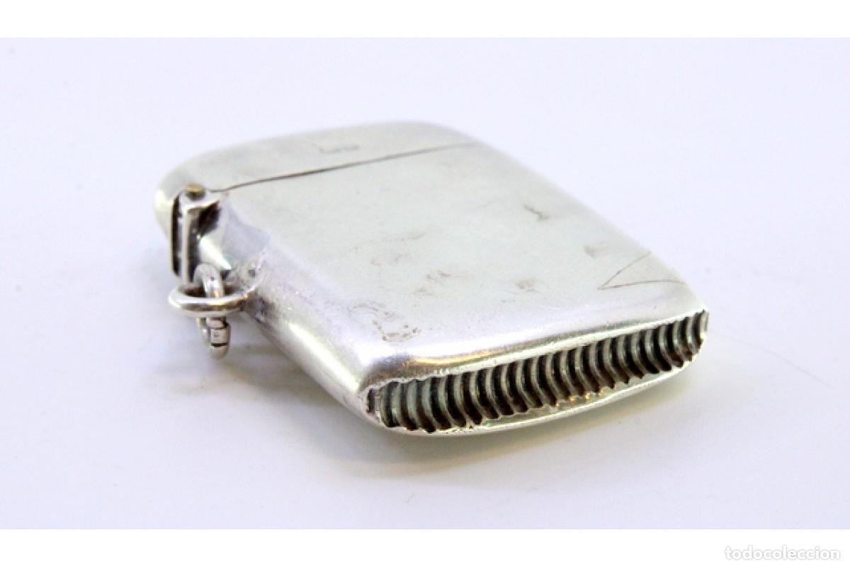 Antig&uuml;edades: Caja de cerillas de plata - Foto 2