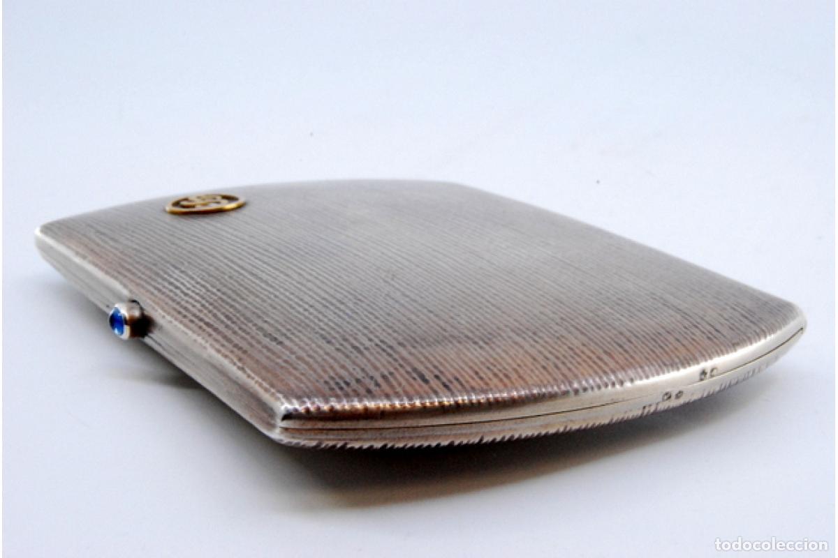 Antig&uuml;edades: Caja de cigarrillos, en plata - Foto 9
