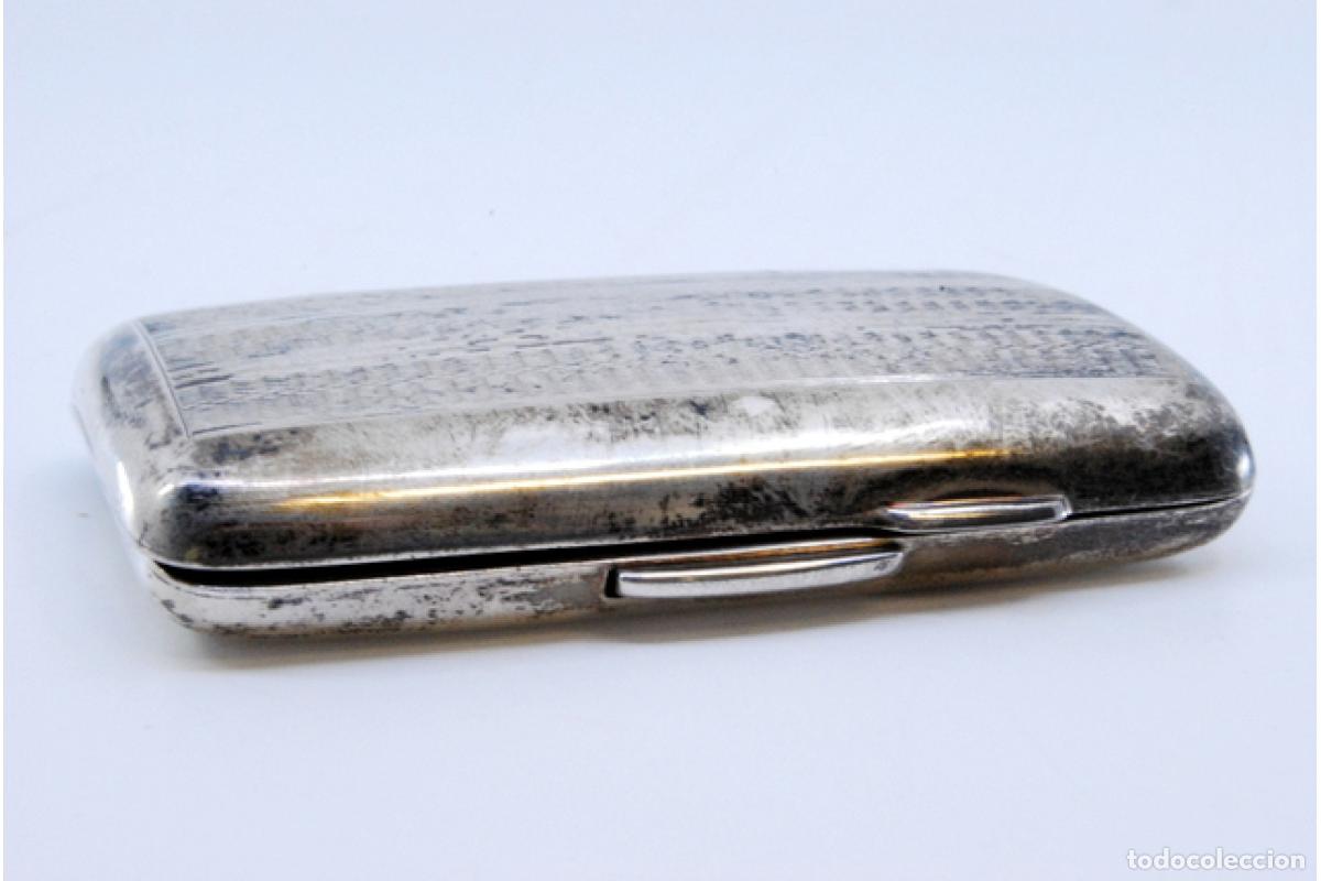 Antig&uuml;edades: Caja de cigarrillos, en plata - Foto 2