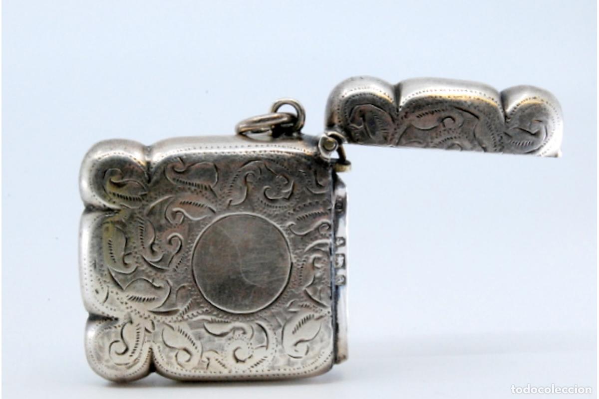 Antig&uuml;edades: Caja de cerillas de plata - Foto 7