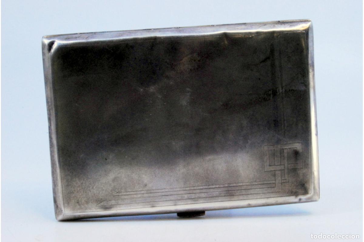 Antig&uuml;edades: Caja de cigarrillos, en plata - Foto 3