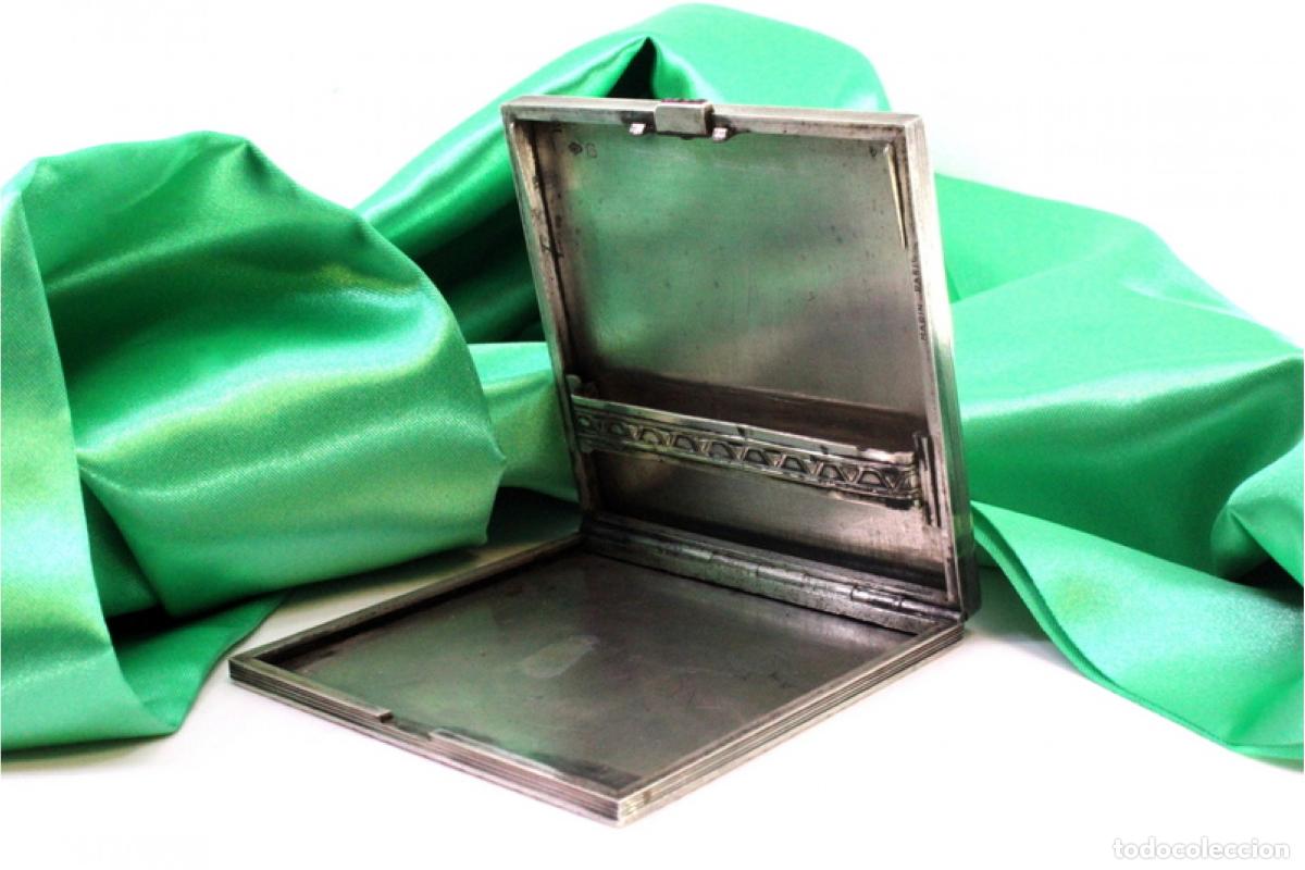 Antig&uuml;edades: Caja de cigarrillos, en plata - Foto 4