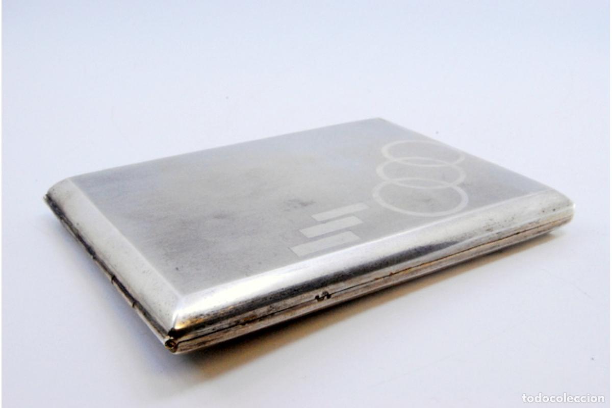 Antig&uuml;edades: Caja de cigarrillos, en plata - Foto 4
