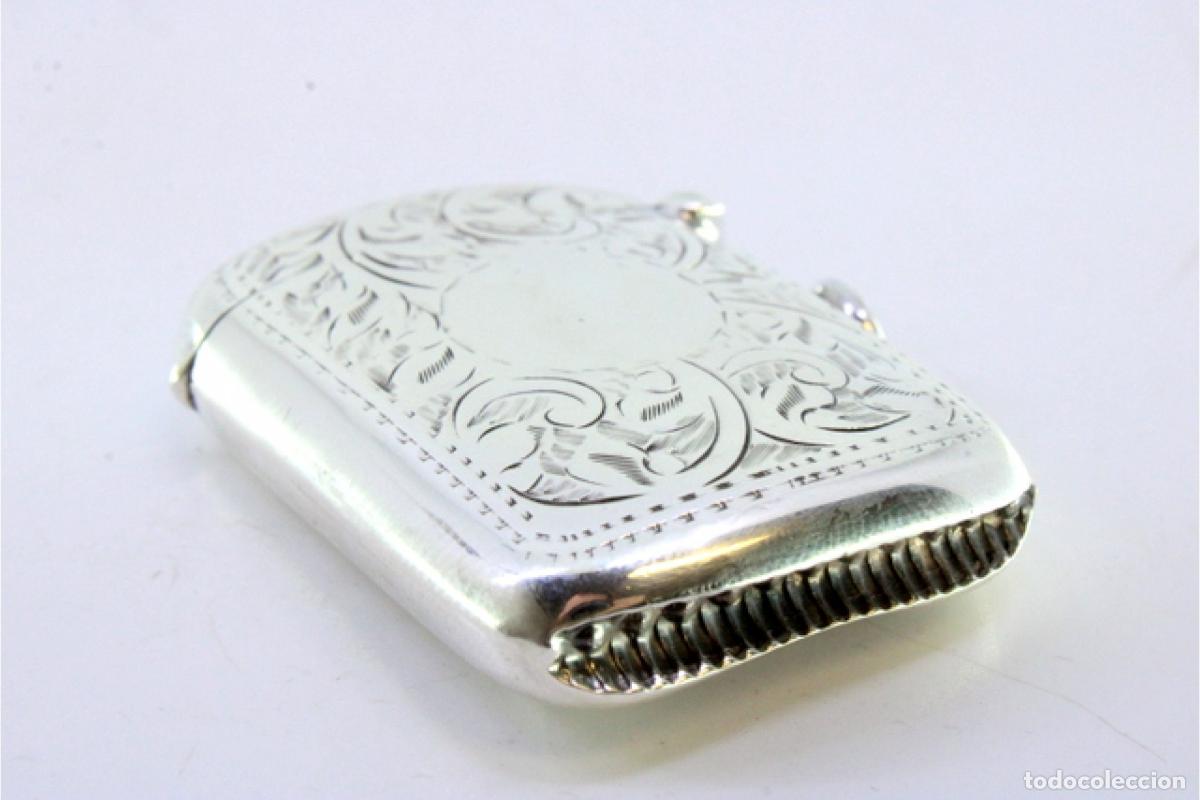 Antig&uuml;edades: Caja de cerillas de plata - Foto 3