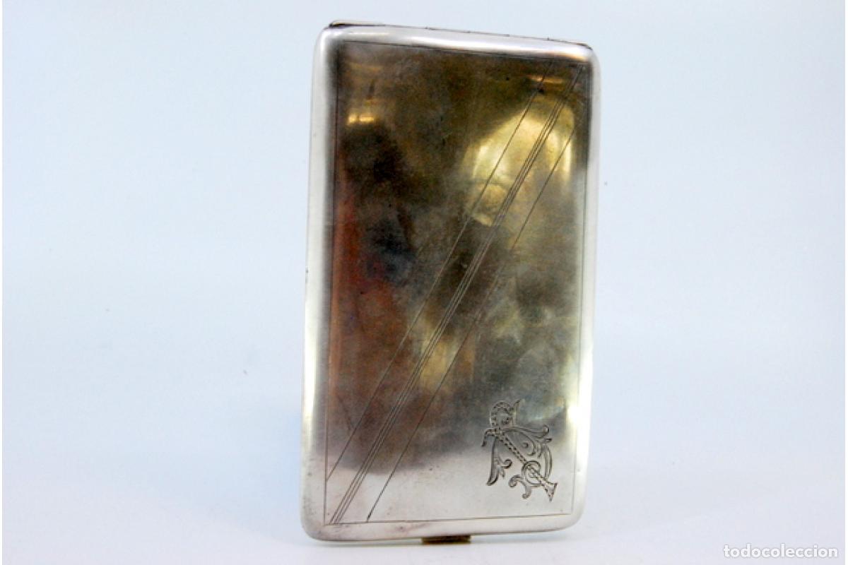 Antig&uuml;edades: Caja de cigarrillos, en plata - Foto 5