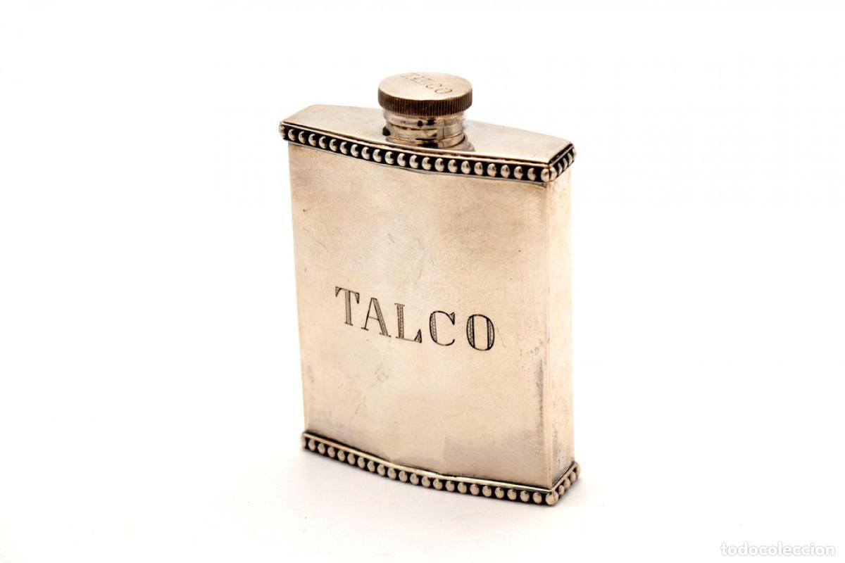 Antig&uuml;edades: Frasco de plata para polvos de talco. - Foto 4