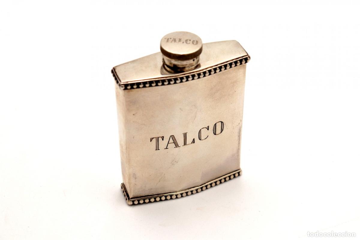 Antig&uuml;edades: Frasco de plata para polvos de talco. - Foto 5