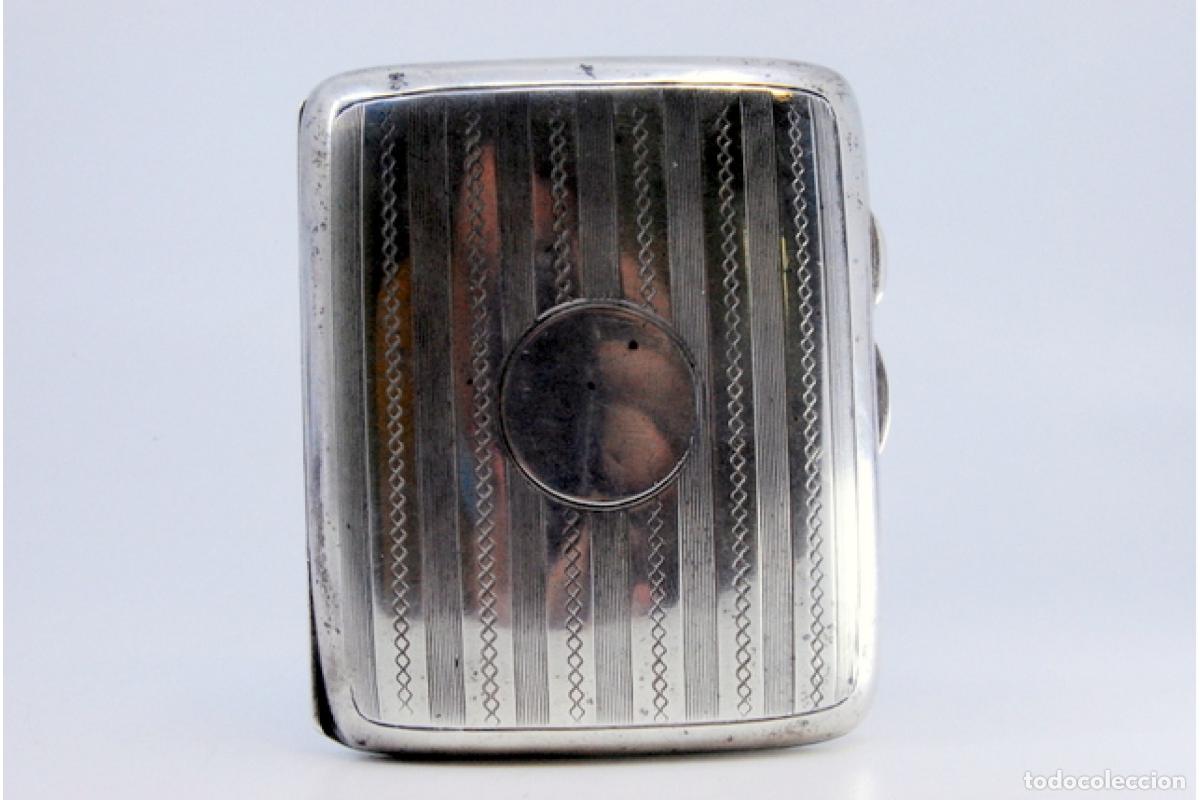 Antig&uuml;edades: Caja de cigarrillos, en plata - Foto 7