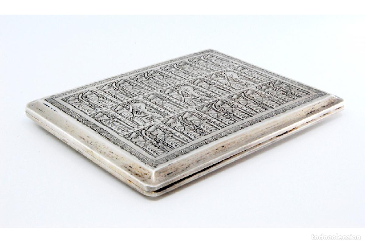 Antig&uuml;edades: Caja de cigarrillos, en plata - Foto 8
