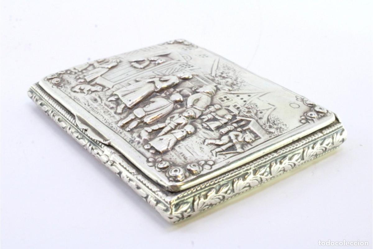 Antig&uuml;edades: Caja de tabaco, en plata - Foto 2