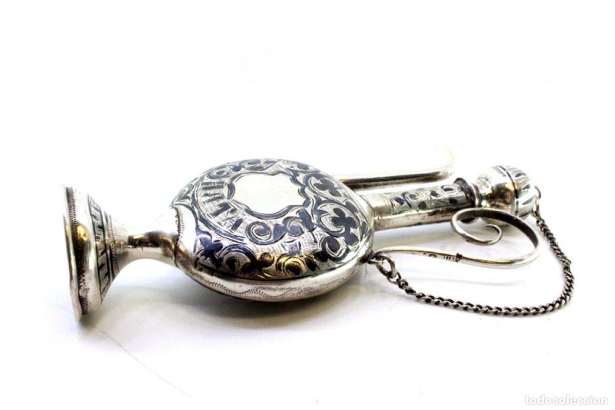 Antig&uuml;edades: Frasco de plata para perfume. - Foto 4