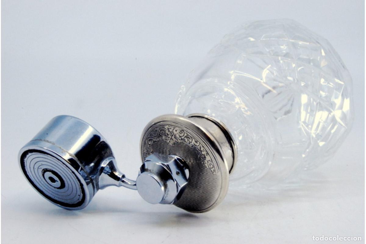Antig&uuml;edades: Frasco de perfume, hecho de vidrio y plata. - Foto 7