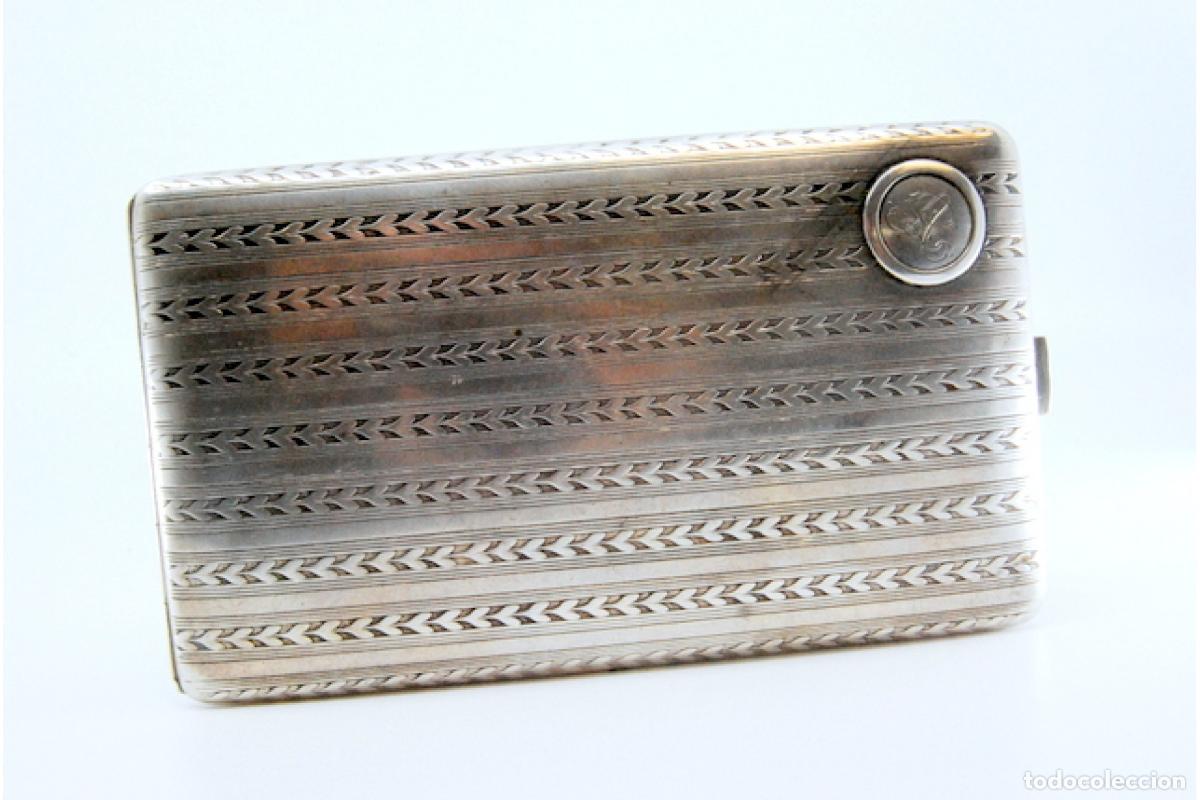 Antig&uuml;edades: Caja de cigarrillos, en plata - Foto 7