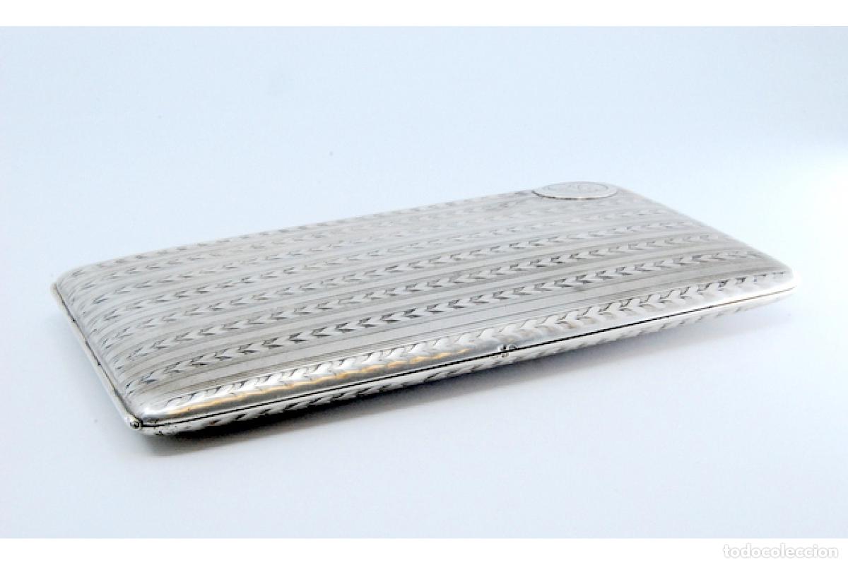 Antig&uuml;edades: Caja de cigarrillos, en plata - Foto 9