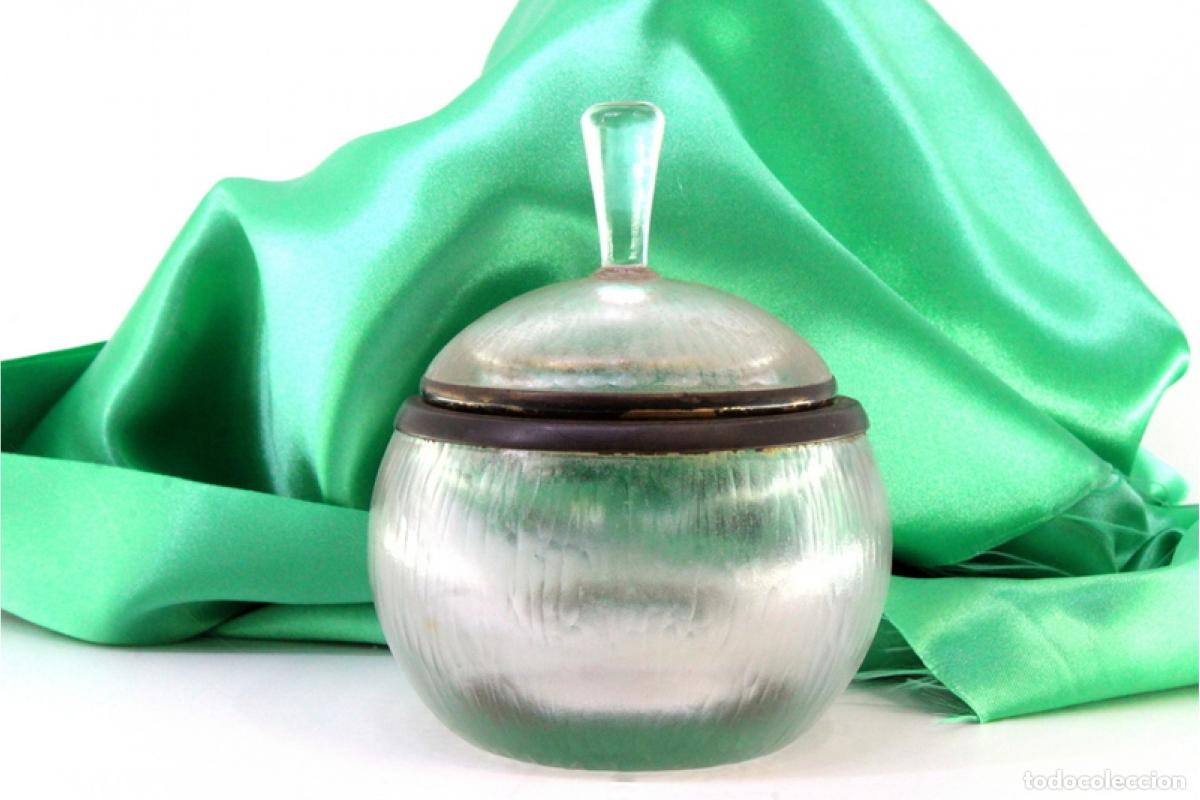 Antig&uuml;edades: Botella de vidrio y plata - Foto 1