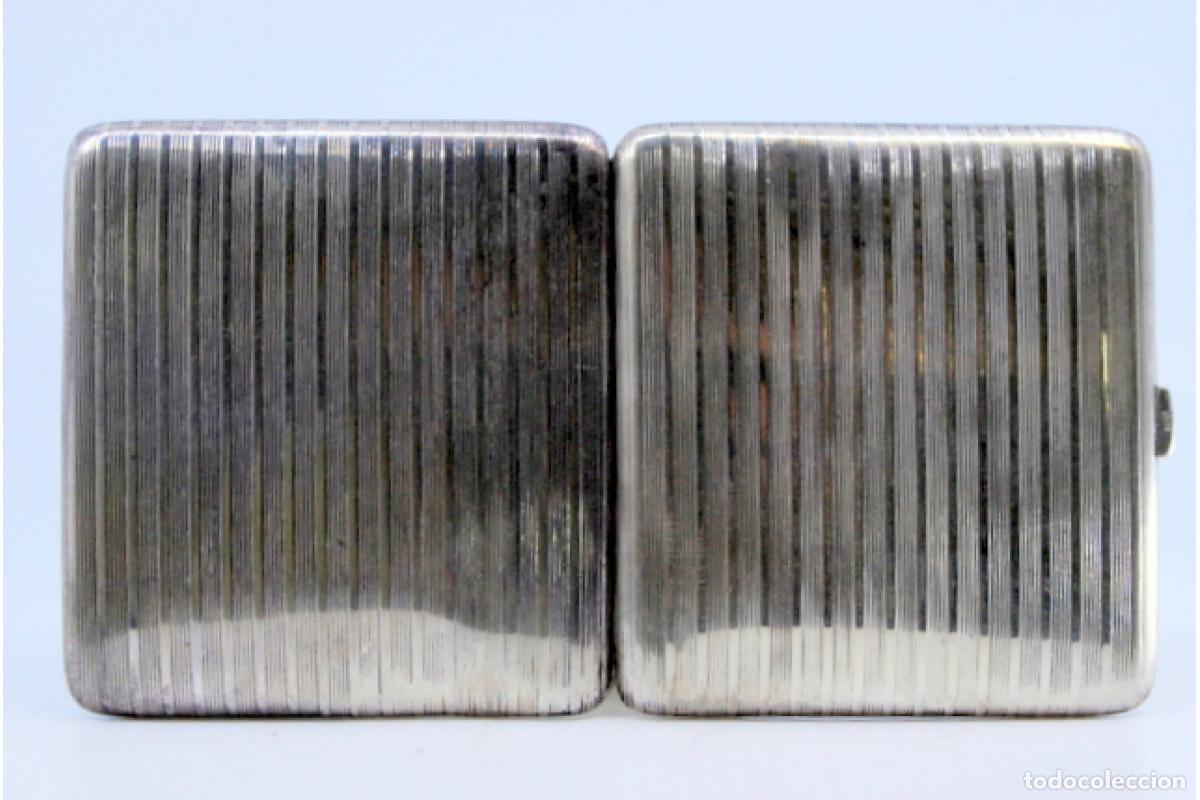 Antig&uuml;edades: Caja de cigarrillos, en plata - Foto 4