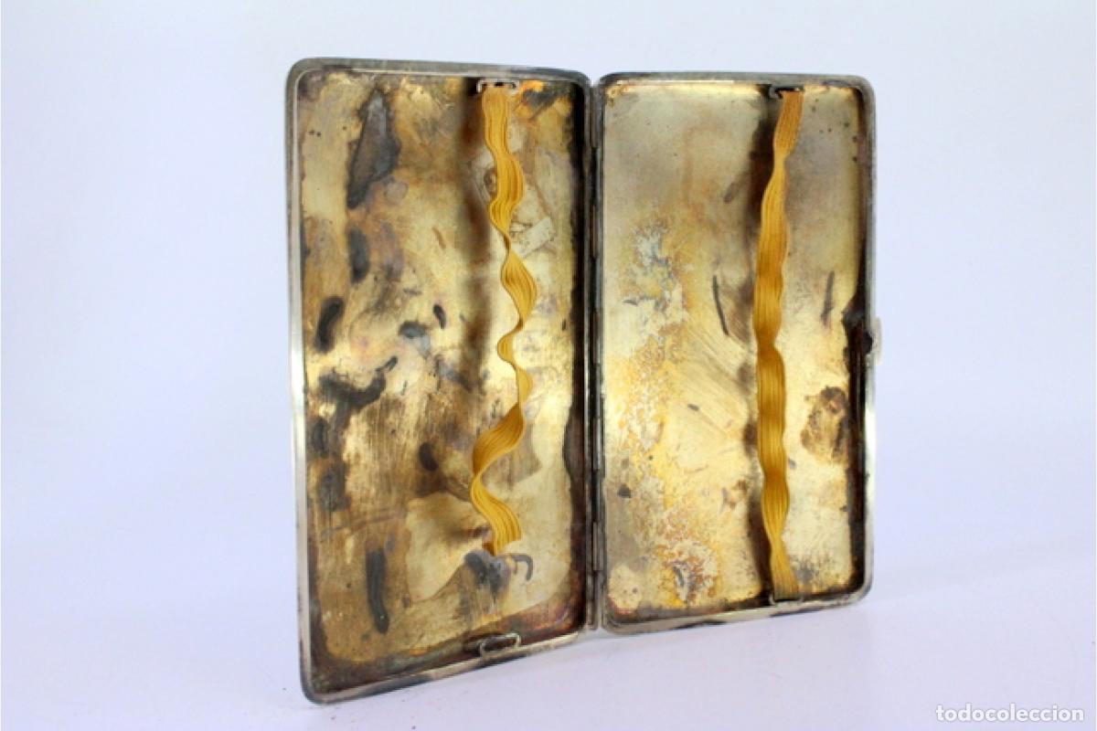 Antig&uuml;edades: Caja de cigarrillos, en plata - Foto 6