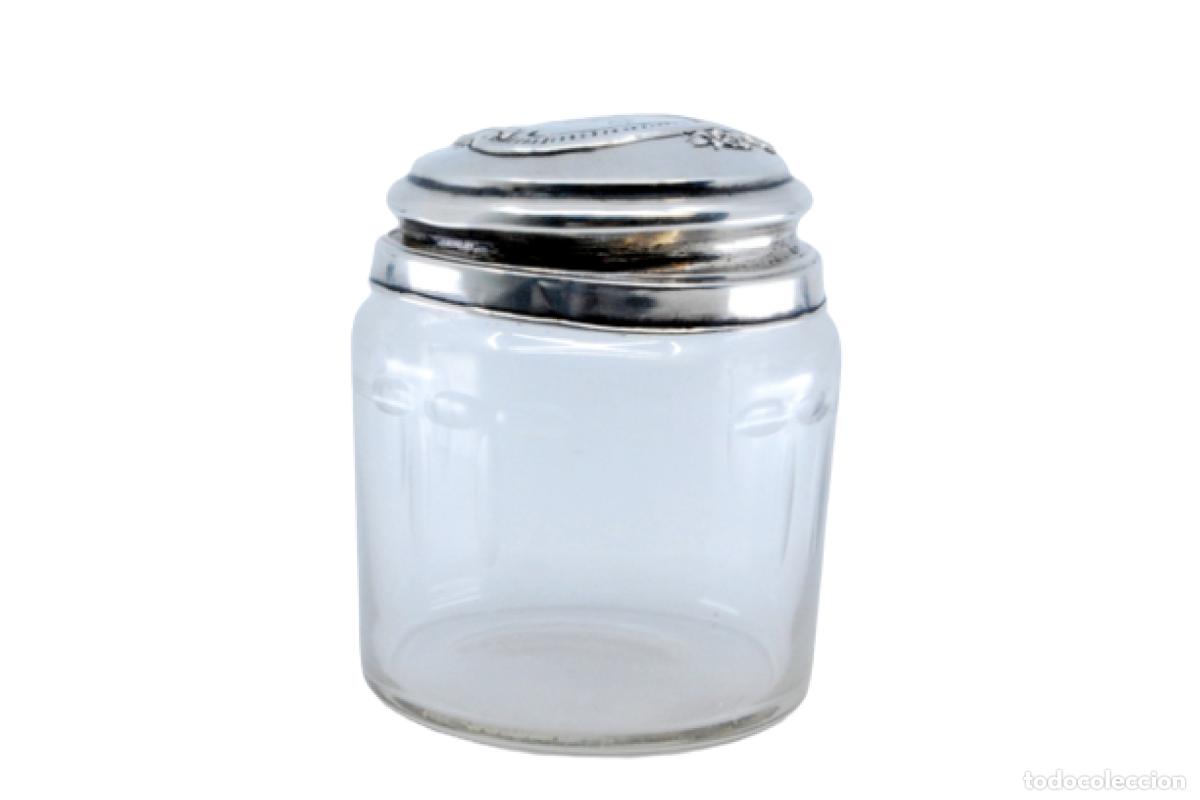 Antig&uuml;edades: Botella de vidrio y plata - Foto 1