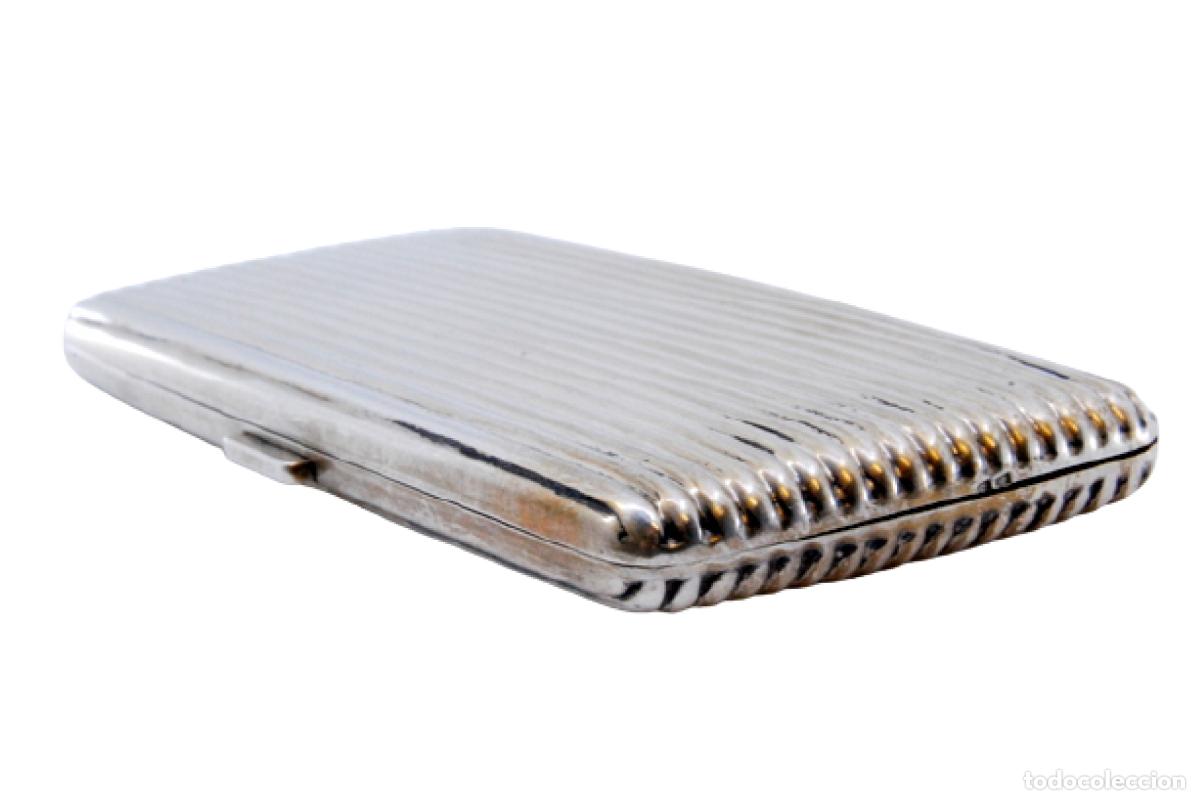 Antig&uuml;edades: Caja de cigarrillos, en plata - Foto 1