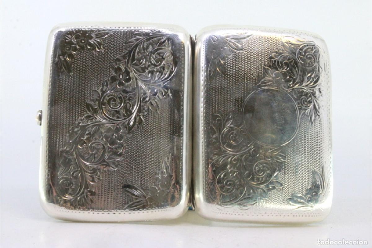 Antig&uuml;edades: Caja de cigarrillos, en plata - Foto 3