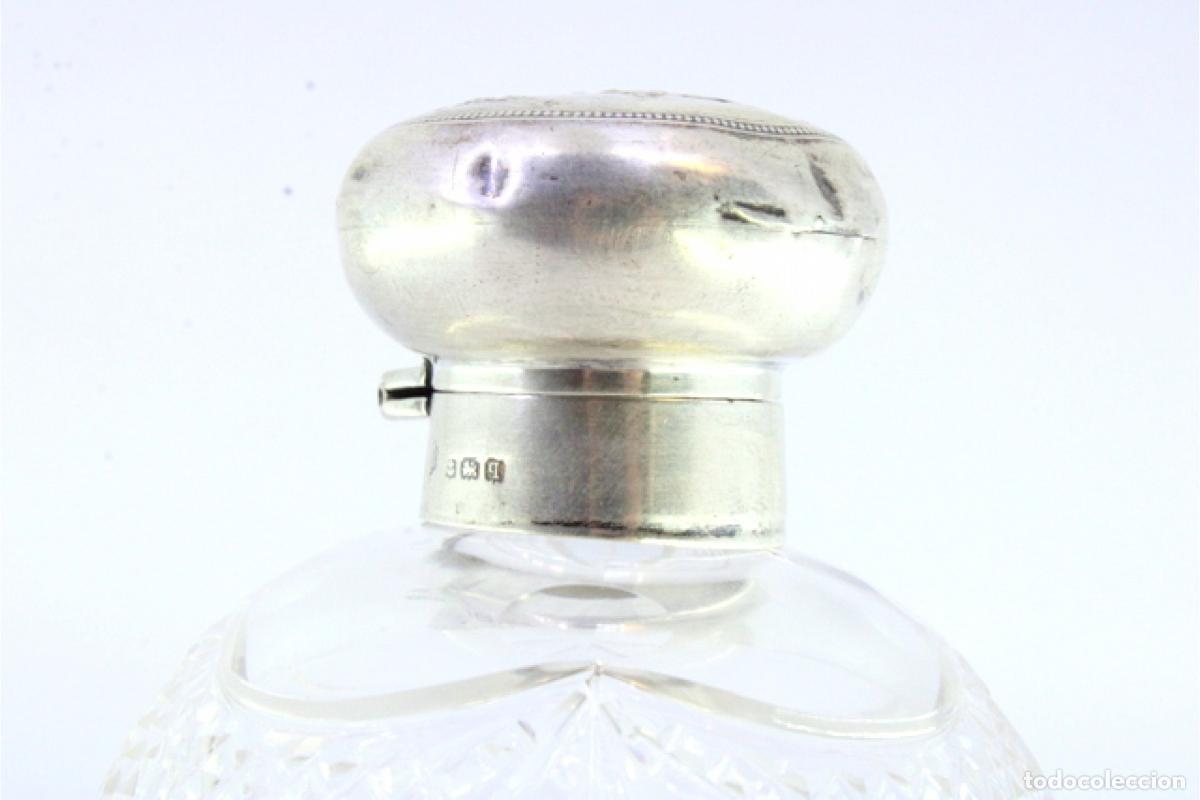Antig&uuml;edades: Botella de vidrio y plata - Foto 6