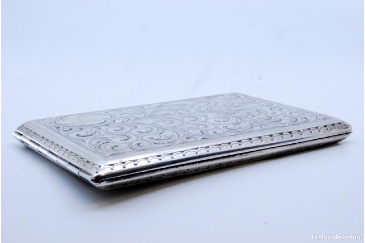Antig&uuml;edades: Caja de cigarrillos, en plata - Foto 7