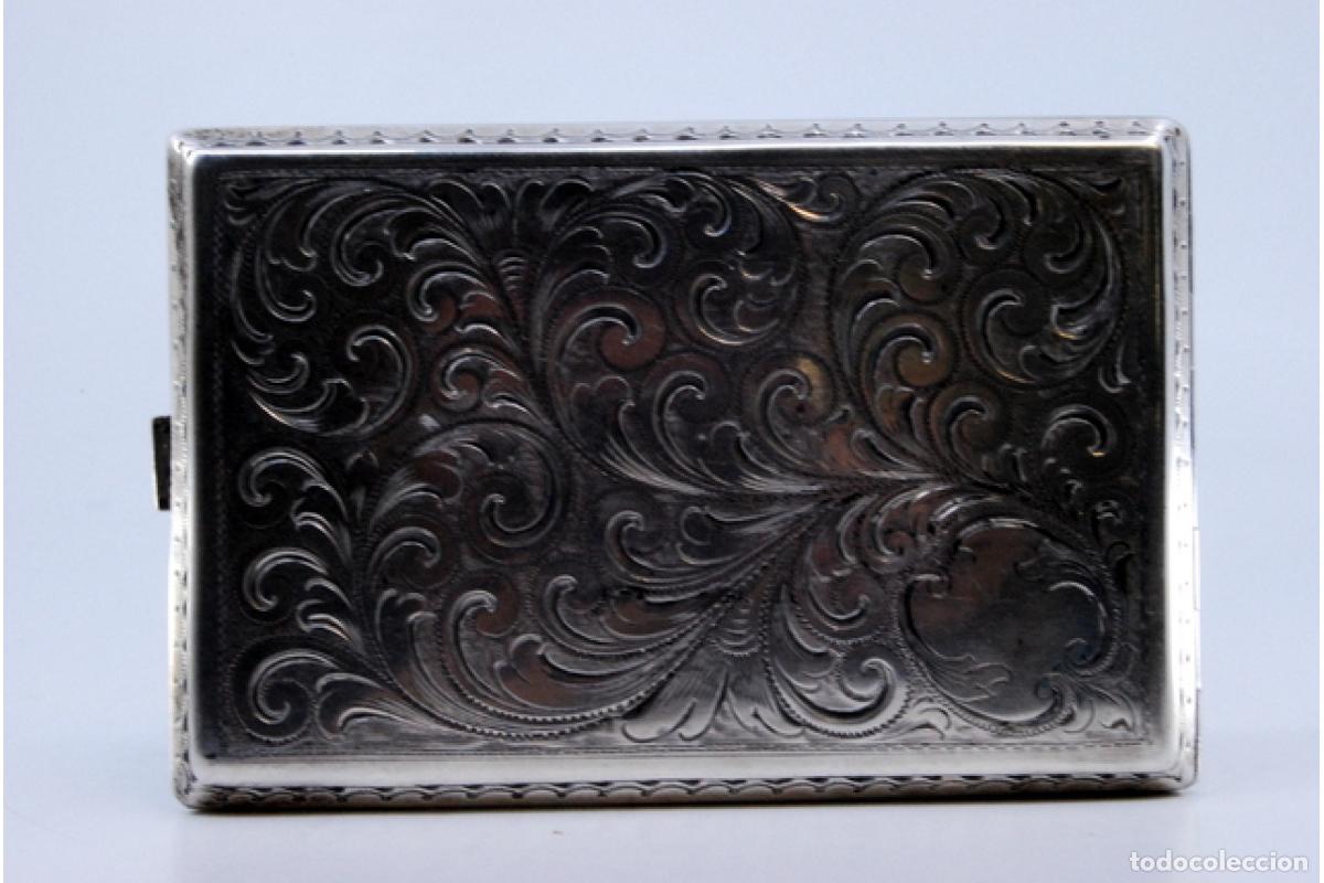 Antig&uuml;edades: Caja de cigarrillos, en plata - Foto 8