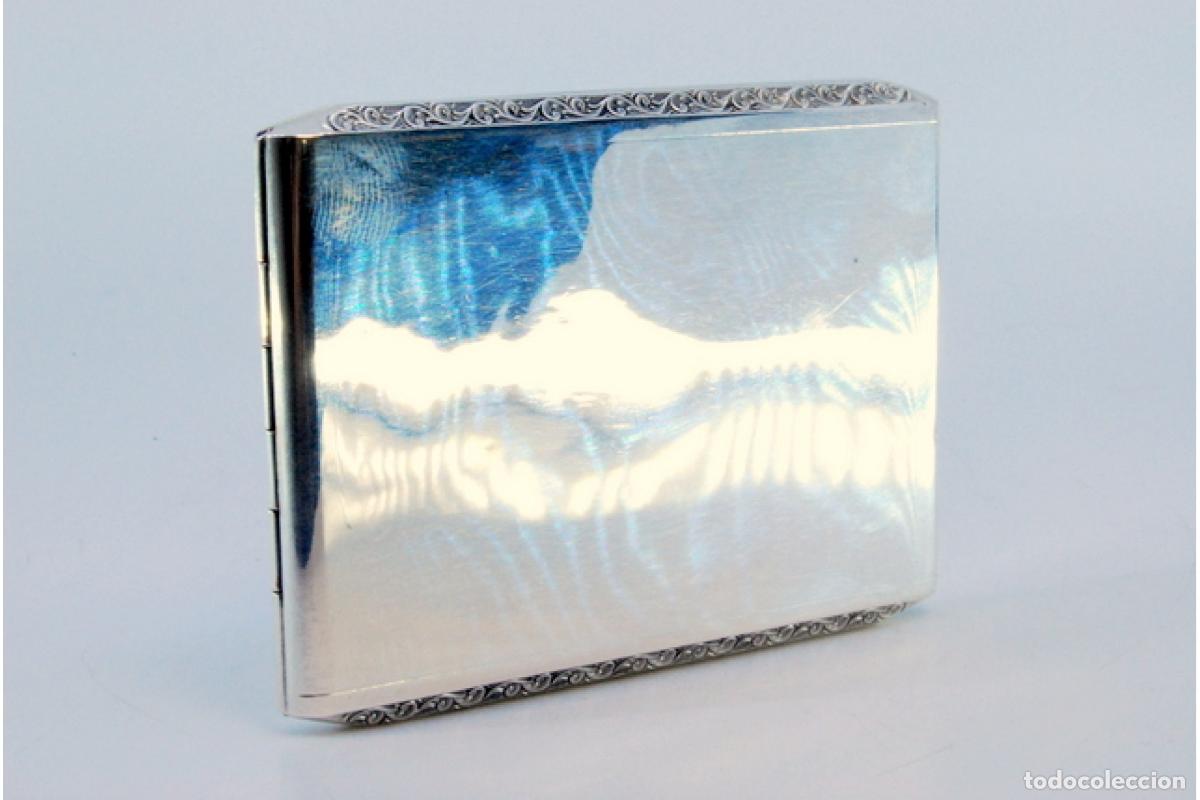 Antig&uuml;edades: Caja de cigarrillos, en plata - Foto 3