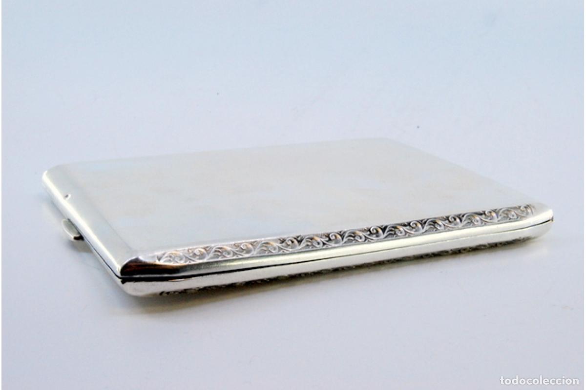 Antig&uuml;edades: Caja de cigarrillos, en plata - Foto 6