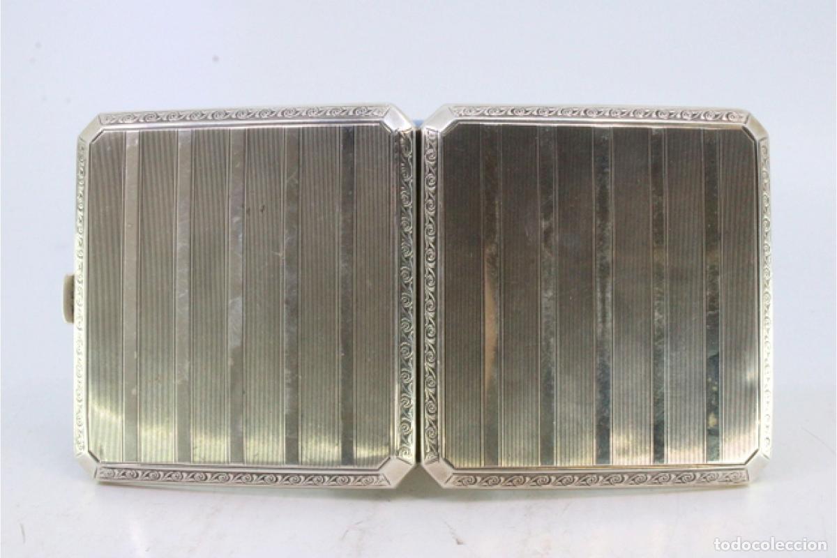 Antig&uuml;edades: Caja de cigarrillos, en plata - Foto 2