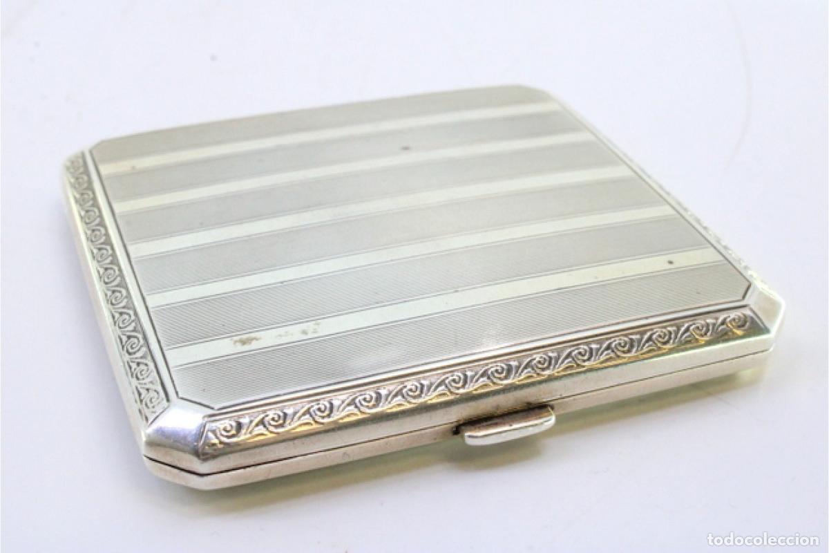 Antig&uuml;edades: Caja de cigarrillos, en plata - Foto 5