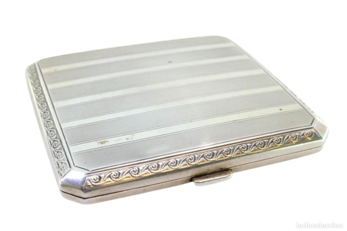 Antig&uuml;edades: Caja de cigarrillos, en plata - Foto 1