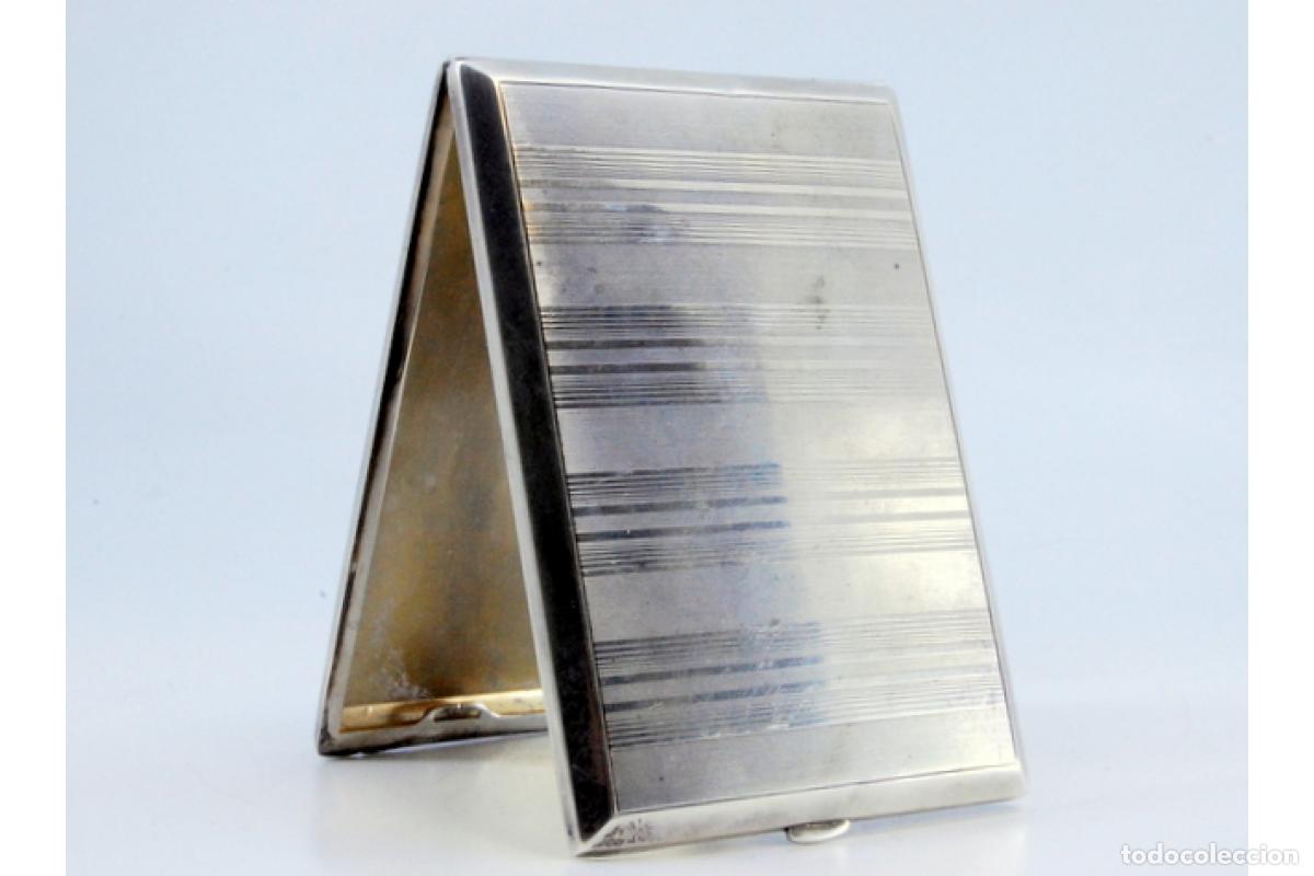 Antig&uuml;edades: Caja de cigarrillos, en plata - Foto 2