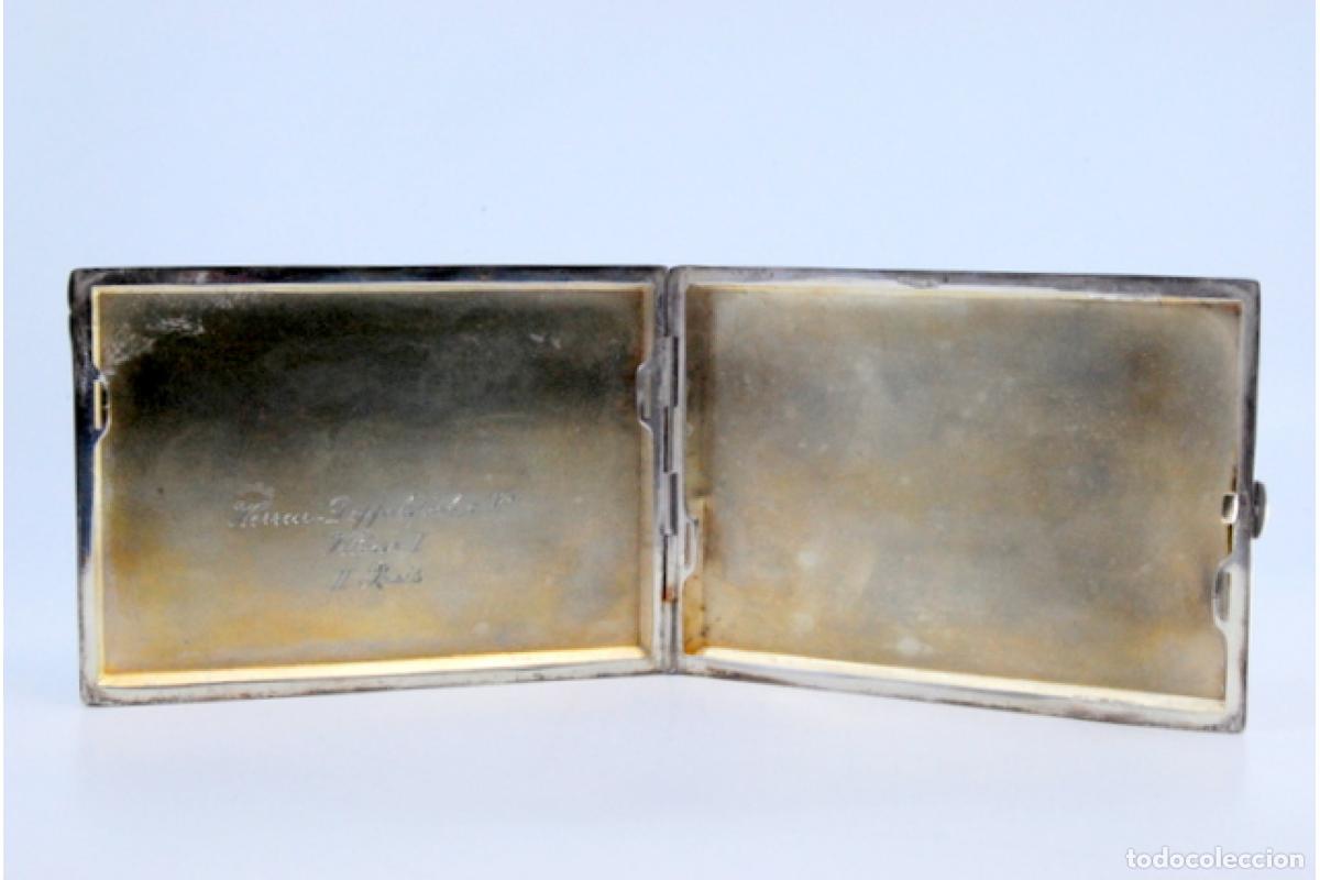Antig&uuml;edades: Caja de cigarrillos, en plata - Foto 4