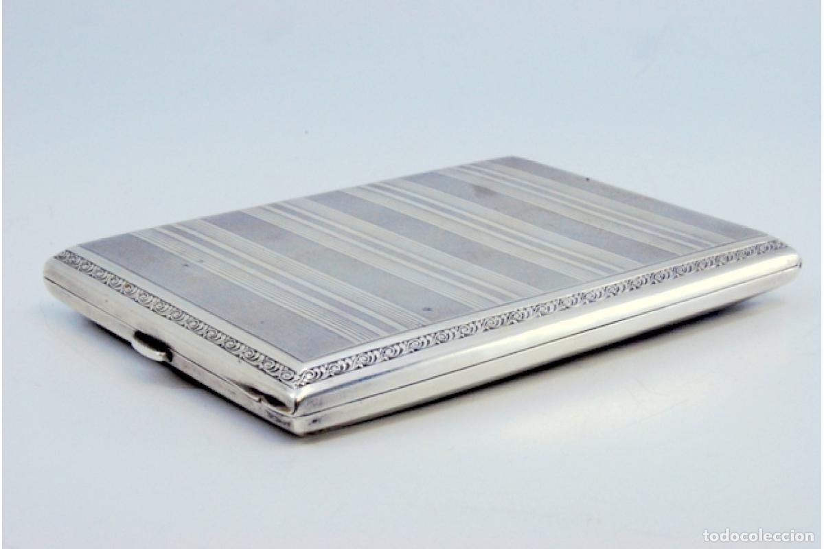 Antig&uuml;edades: Caja de cigarrillos, en plata - Foto 6