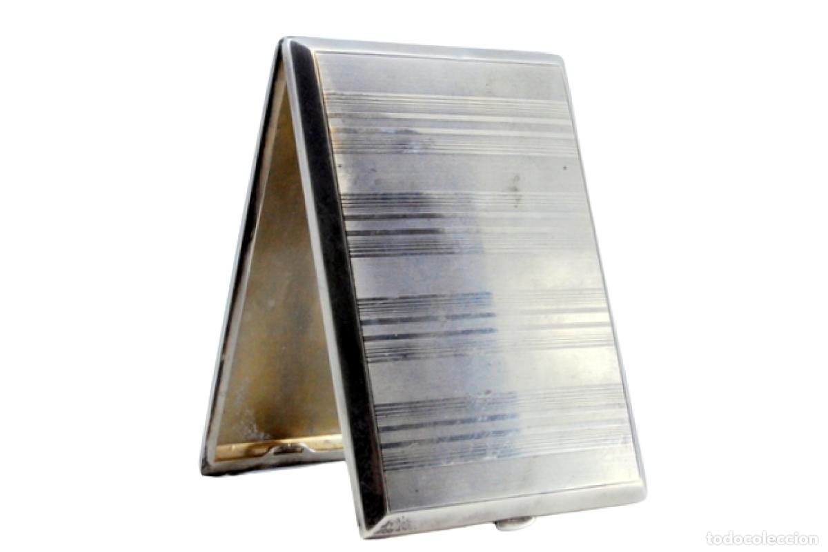 Antig&uuml;edades: Caja de cigarrillos, en plata - Foto 1
