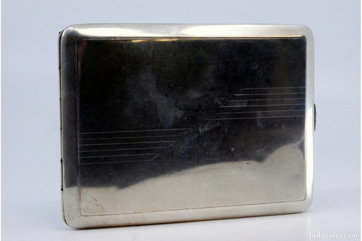 Antig&uuml;edades: Caja de cigarrillos, en plata - Foto 2