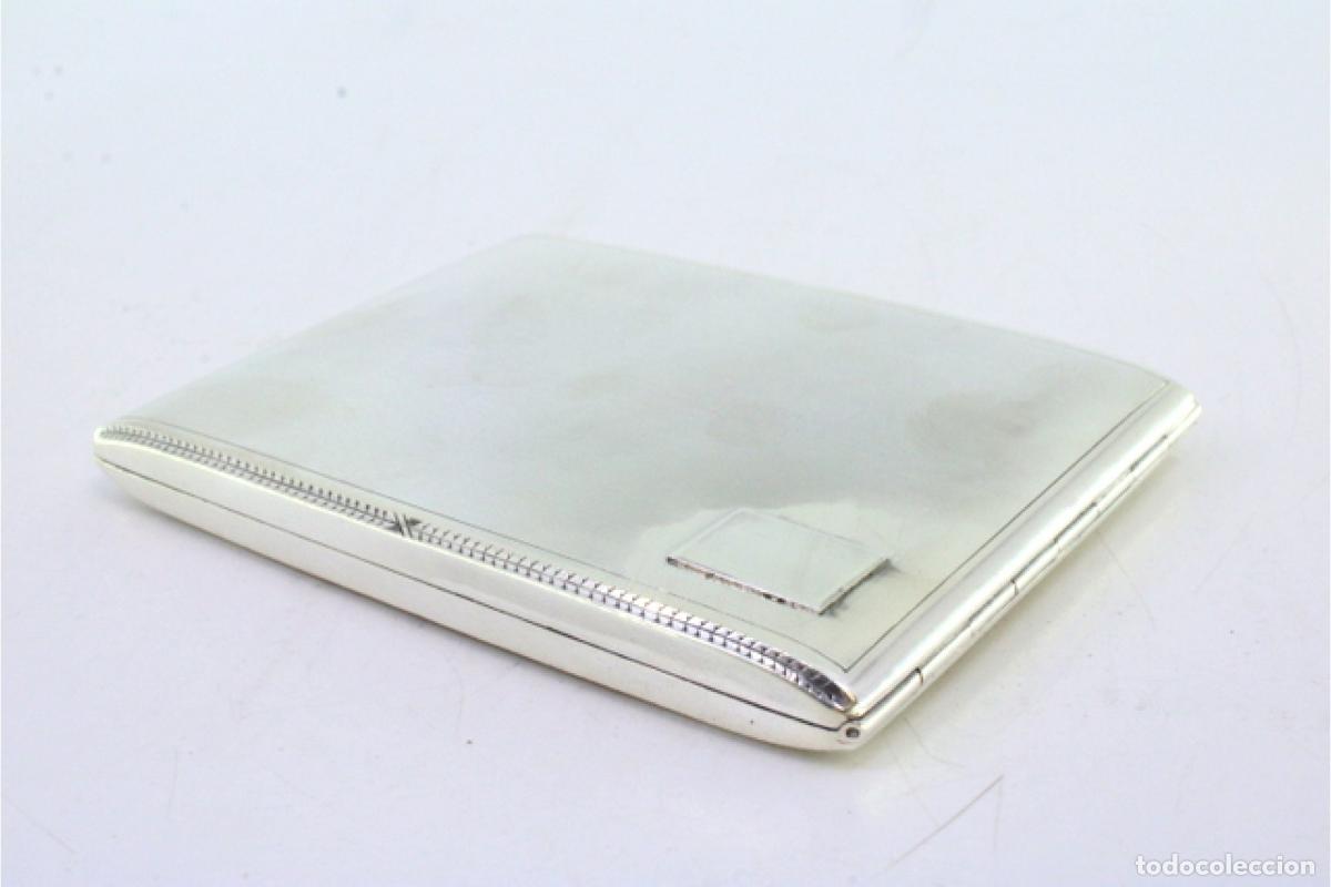 Antig&uuml;edades: Caja de cigarrillos, en plata - Foto 3