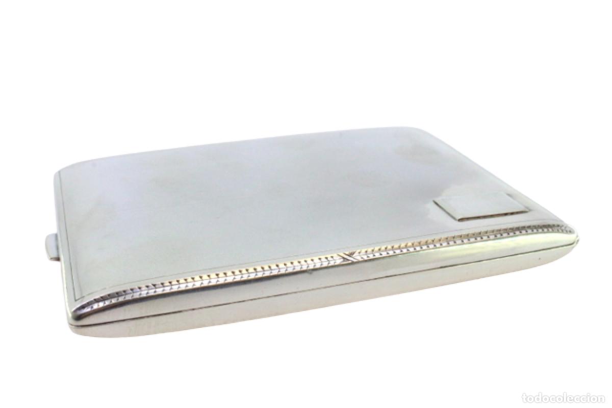 Antig&uuml;edades: Caja de cigarrillos, en plata - Foto 1